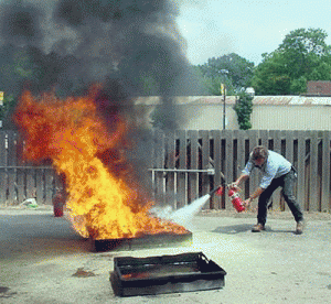 How to use fire extinguishers